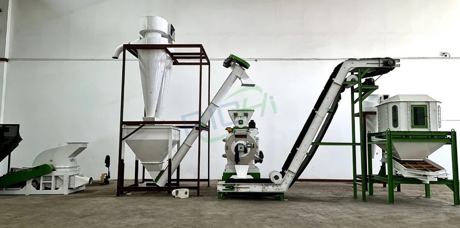 2T/H wood chip biomass pellet production line for sawdust fuel pellets
